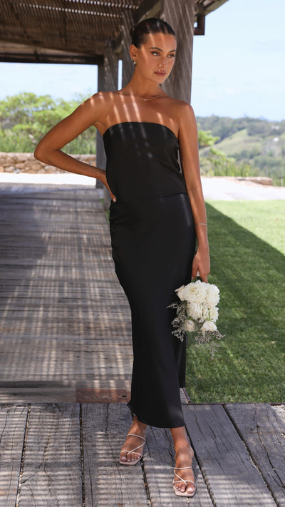 Load image into Gallery viewer, Esther Maxi Skirt - Black
