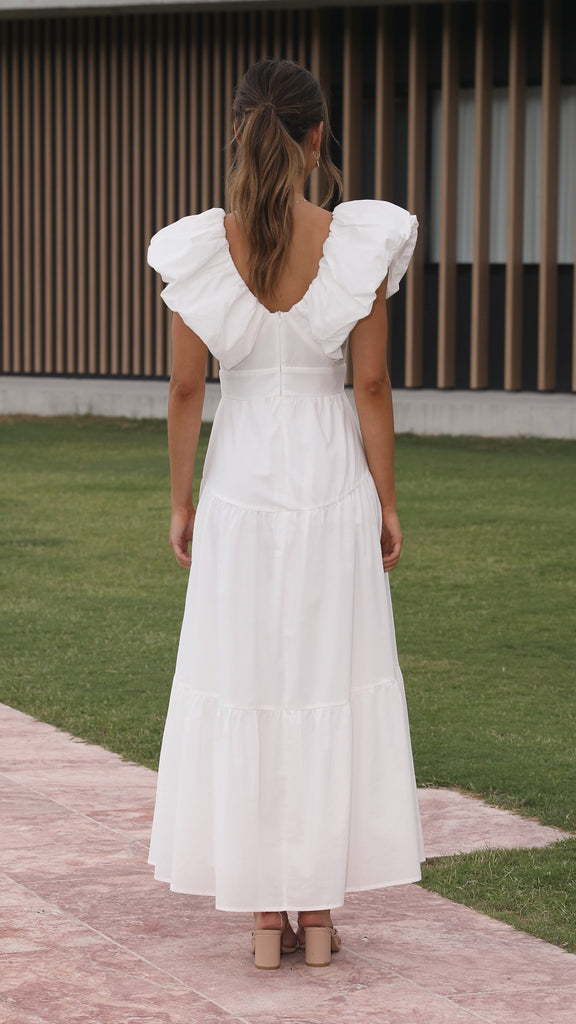 Emma Maxi Dress - White - Billy J