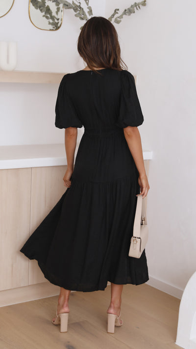 Load image into Gallery viewer, Erin Midi Dress - Black
