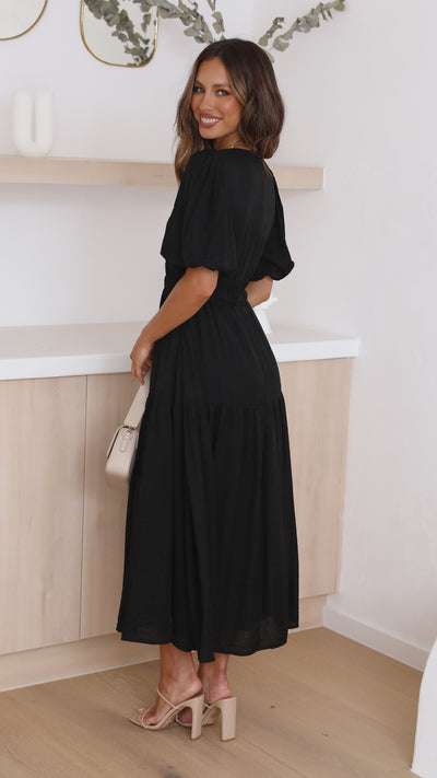 Load image into Gallery viewer, Erin Midi Dress - Black
