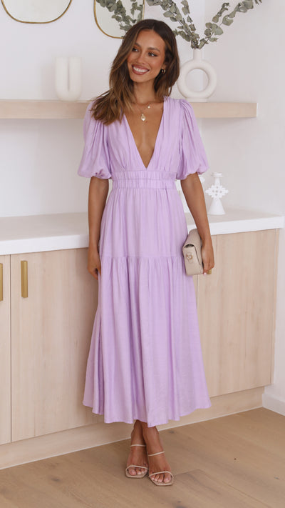 Load image into Gallery viewer, Erin Midi Dress - Lilac
