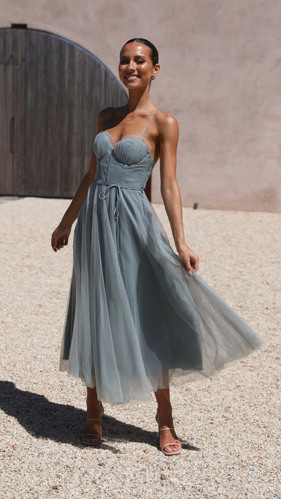 Load image into Gallery viewer, Diana Midi Dress - Sage - Billy J
