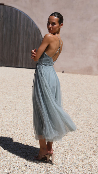 Load image into Gallery viewer, Diana Midi Dress - Sage - Billy J
