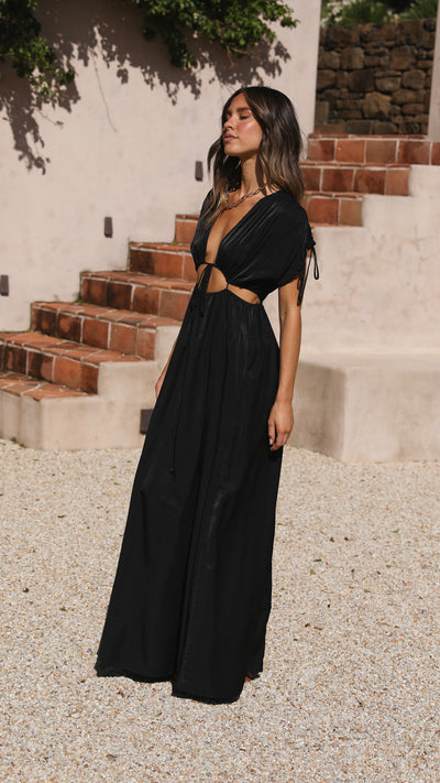 Load image into Gallery viewer, Marilyn Maxi Dress - Black - Billy J
