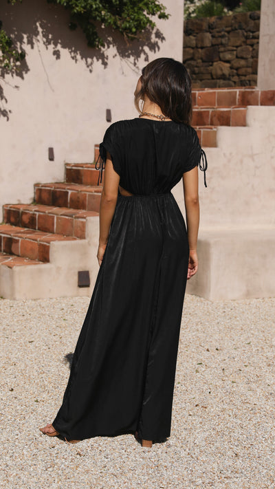 Load image into Gallery viewer, Marilyn Maxi Dress - Black - Billy J
