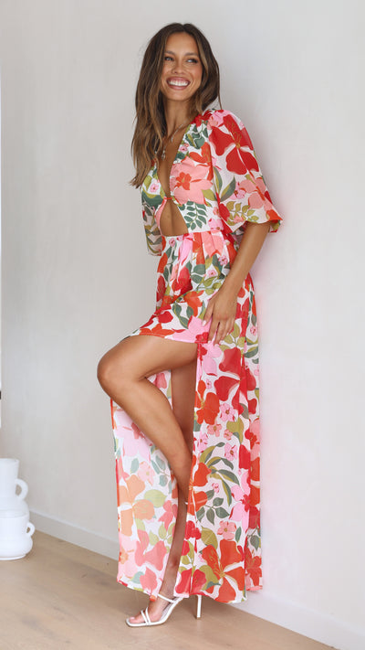 Load image into Gallery viewer, Del Mare Maxi Dress - Floral - Billy J
