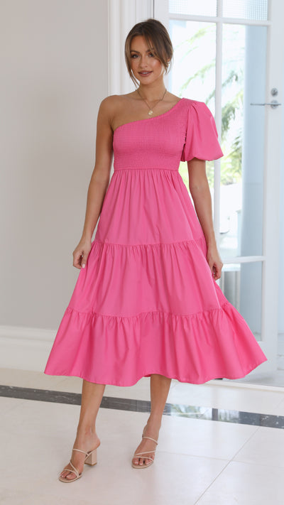 Load image into Gallery viewer, Frankie Maxi Dress - Hot Pink
