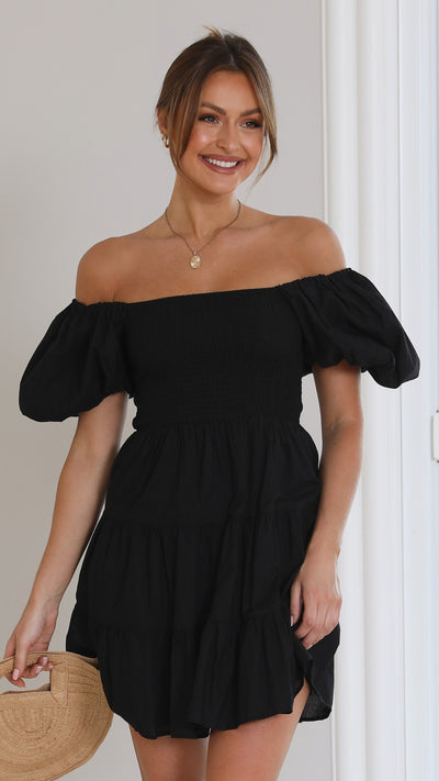 Maleri Mini Dress - Black - Buy Women's Dresses - Billy J
