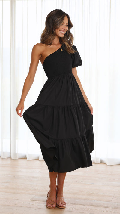 Load image into Gallery viewer, Frankie Maxi Dress - Black - Billy J
