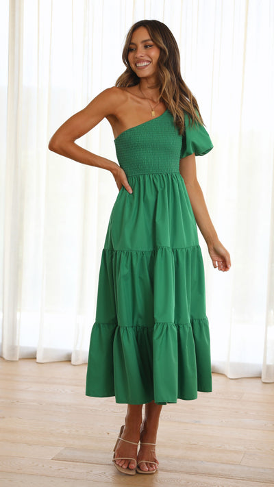 Load image into Gallery viewer, Frankie Maxi Dress - Emerald - Billy J
