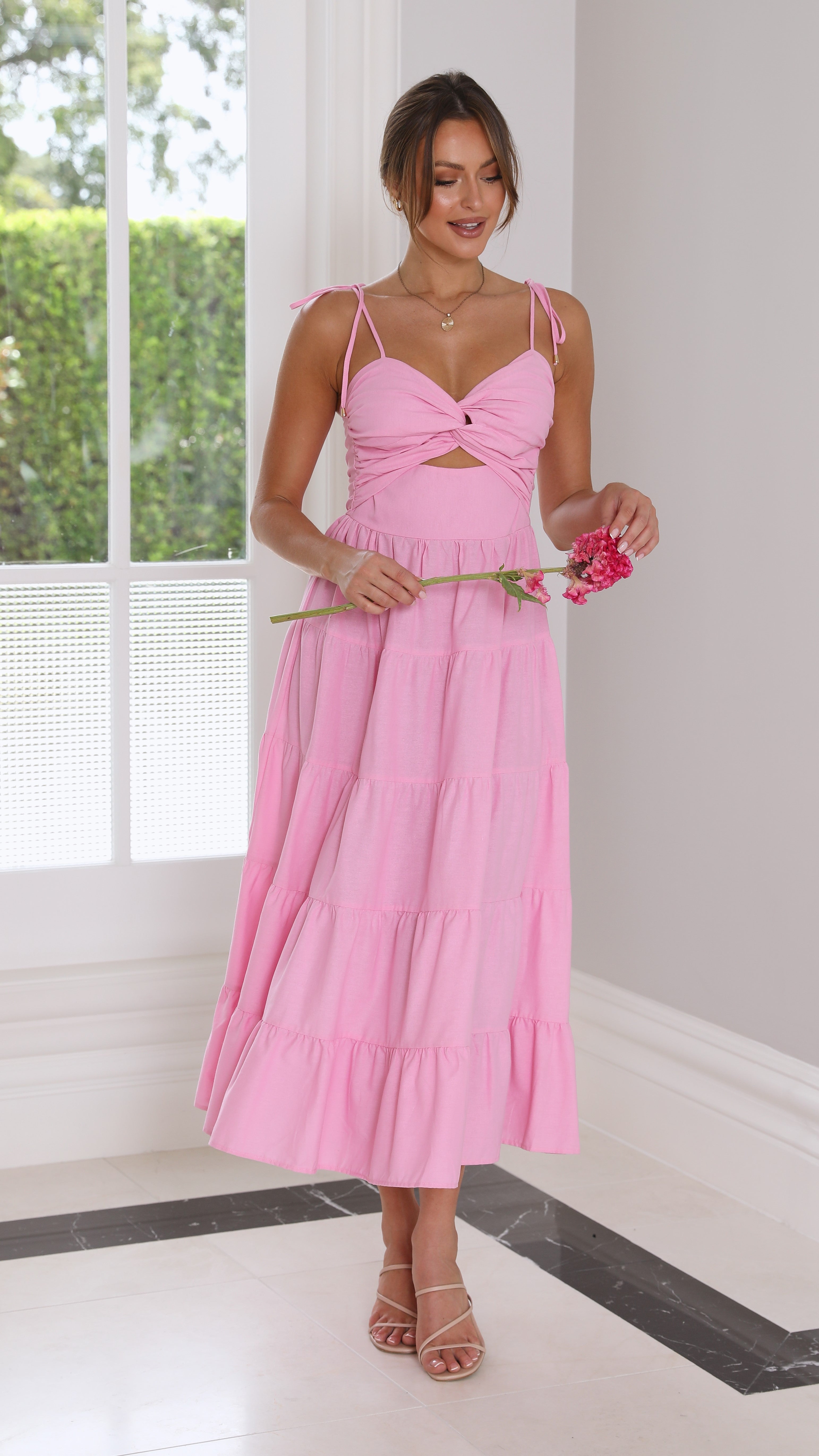 Armani Midi Dress - Pink