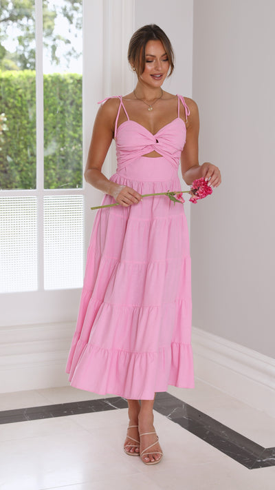 Load image into Gallery viewer, Armani Midi Dress - Pink
