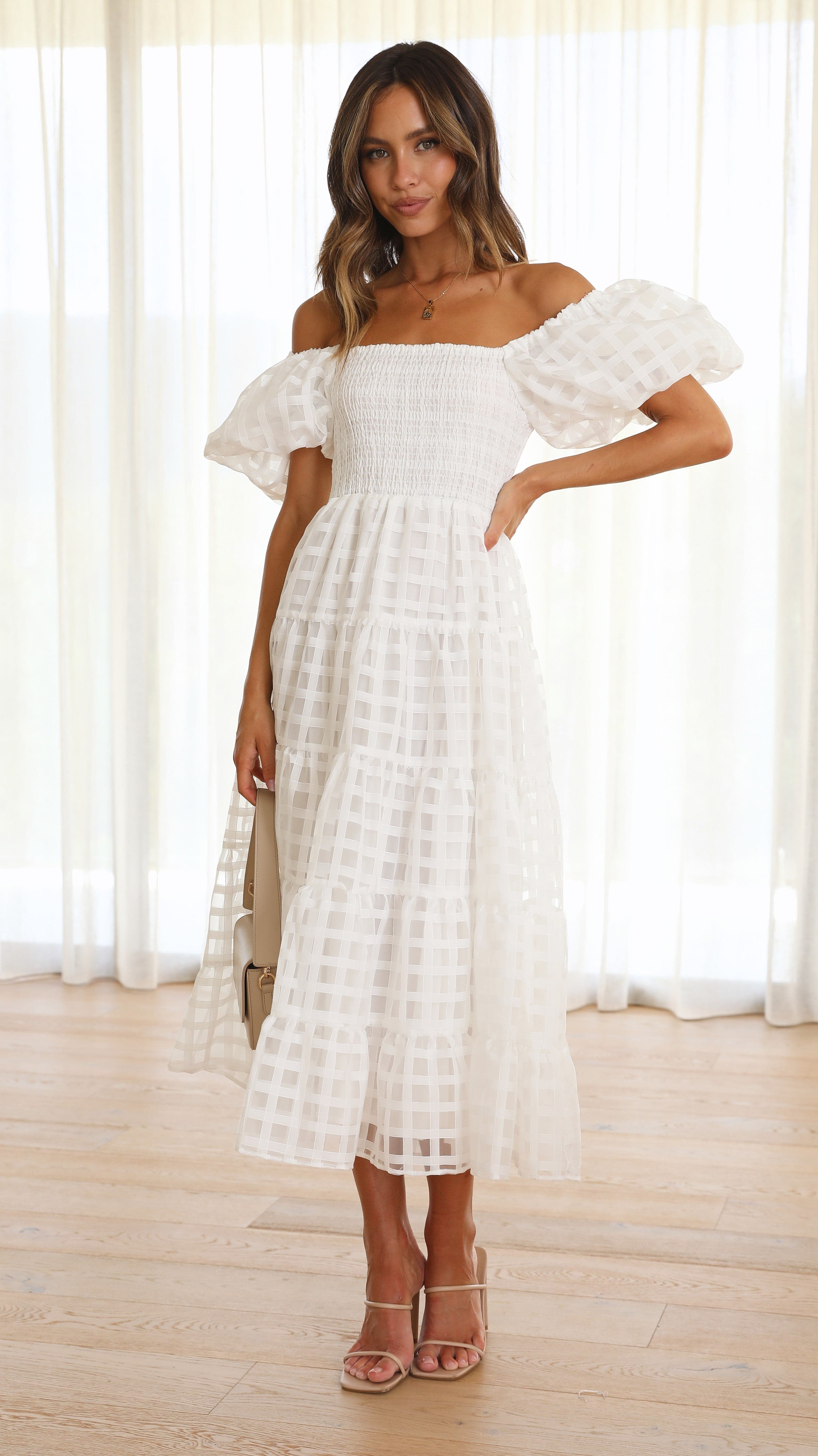 Deemi Maxi Dress - White