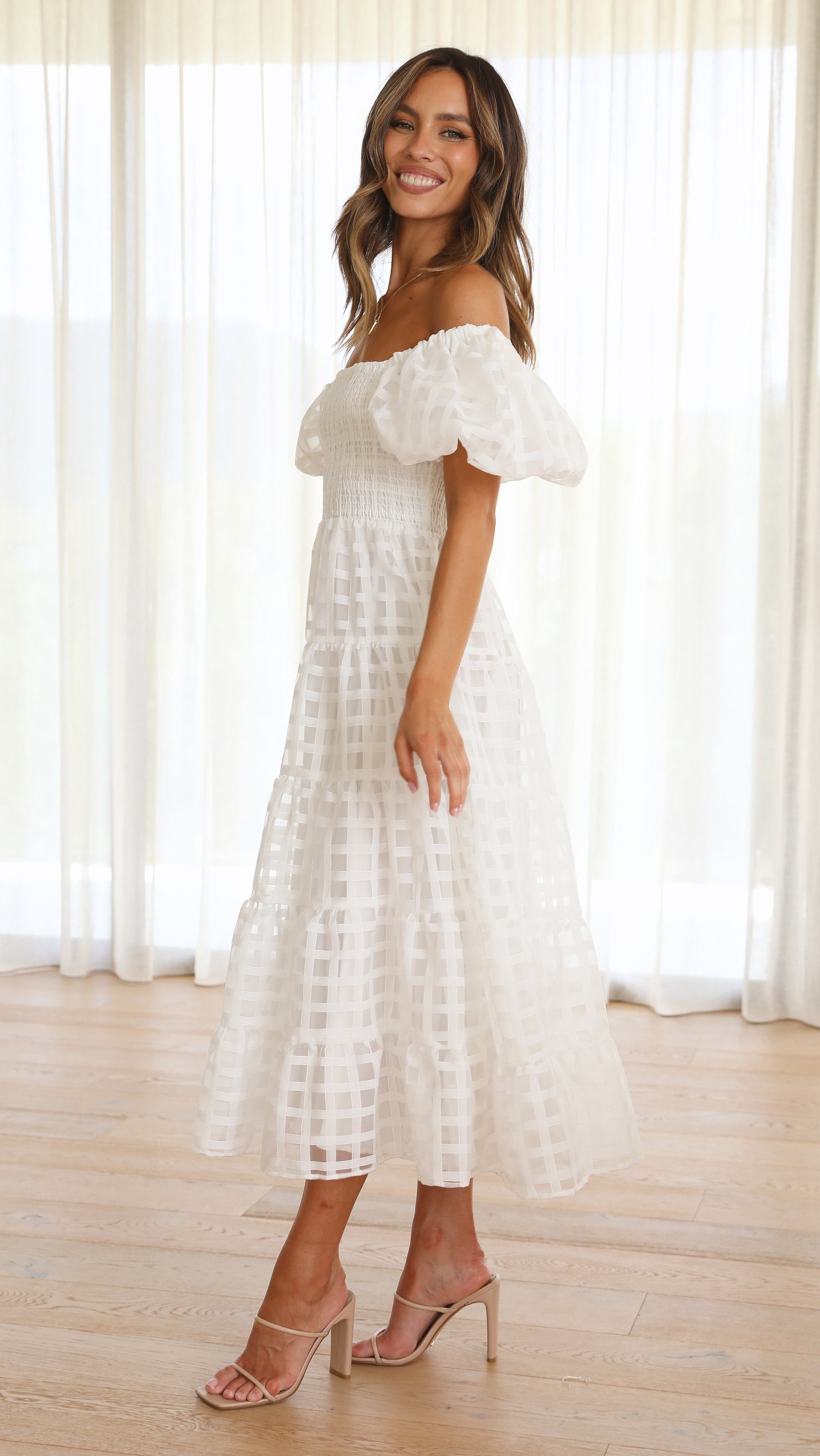 Deemi Maxi Dress - White - Buy Women's Dresses - Billy J