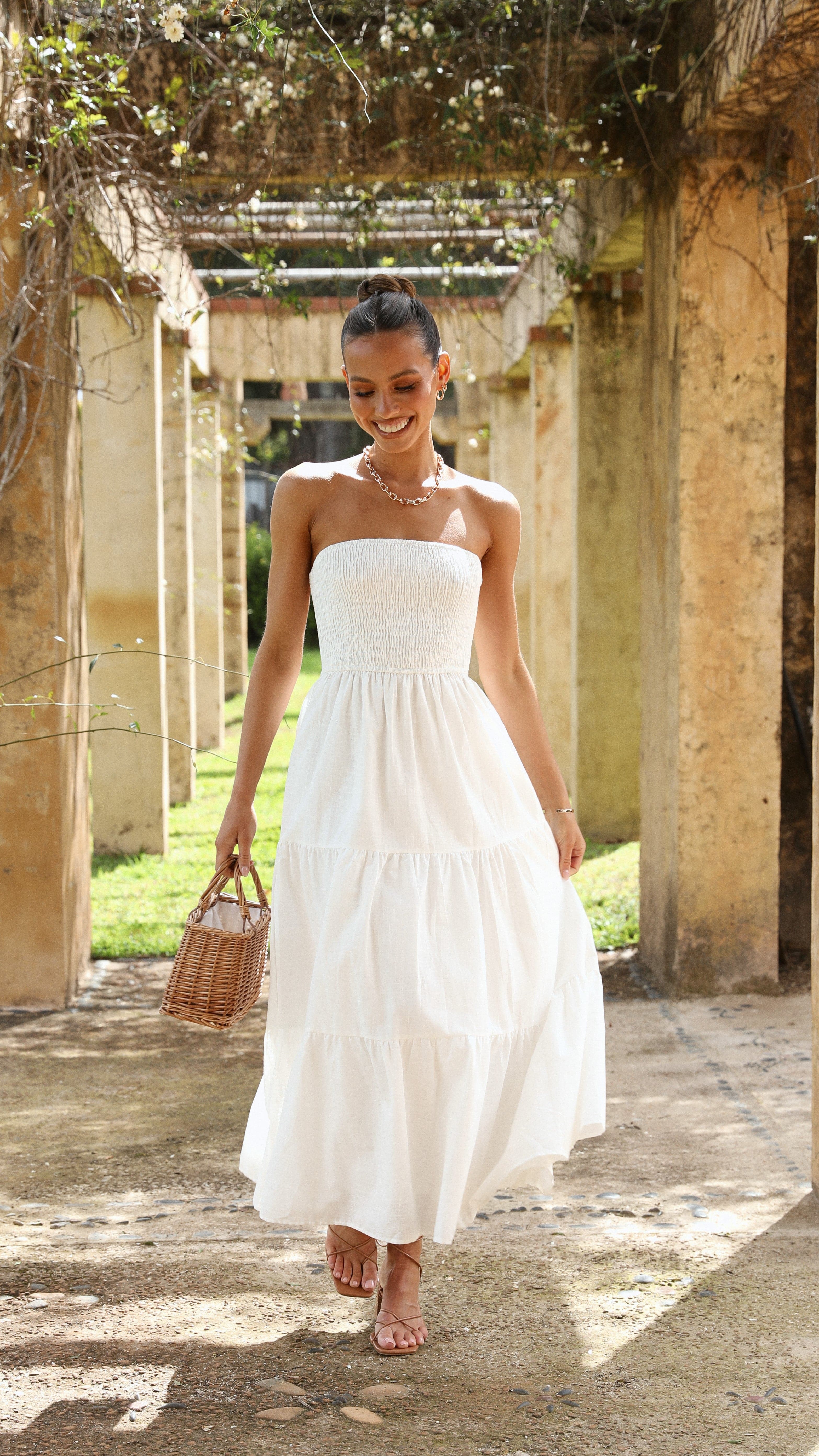 Brooke Maxi Dress - White - Buy Women's Dresses - Billy J
