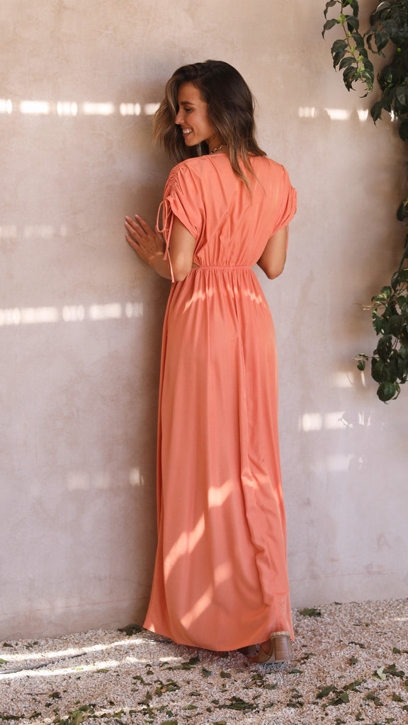 Marilyn Maxi Dress - Tangerine