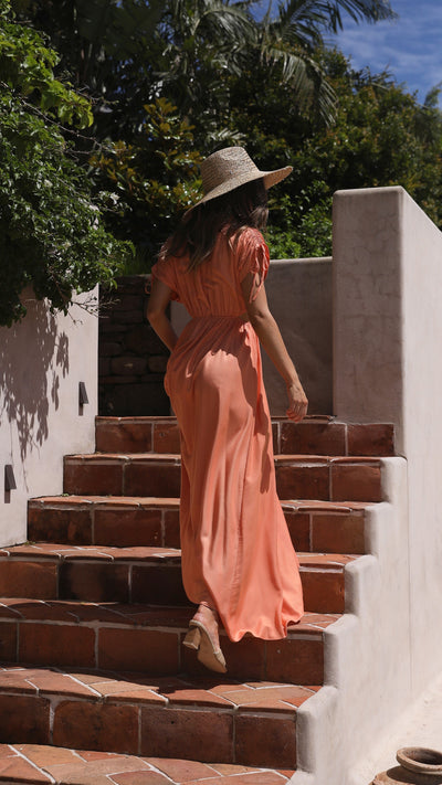 Load image into Gallery viewer, Marilyn Maxi Dress - Tangerine
