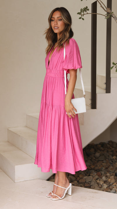 Load image into Gallery viewer, Erin Midi Dress - Pink
