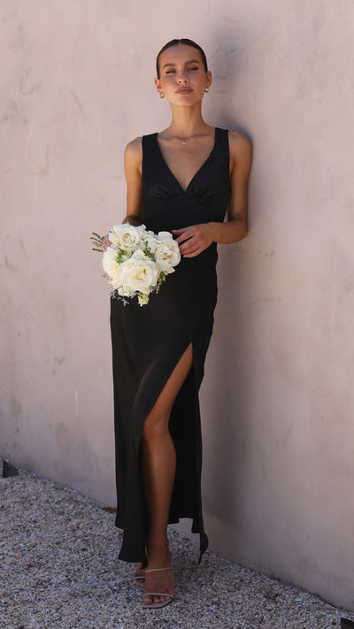 Load image into Gallery viewer, Taylor Maxi Dress - Black - Billy J

