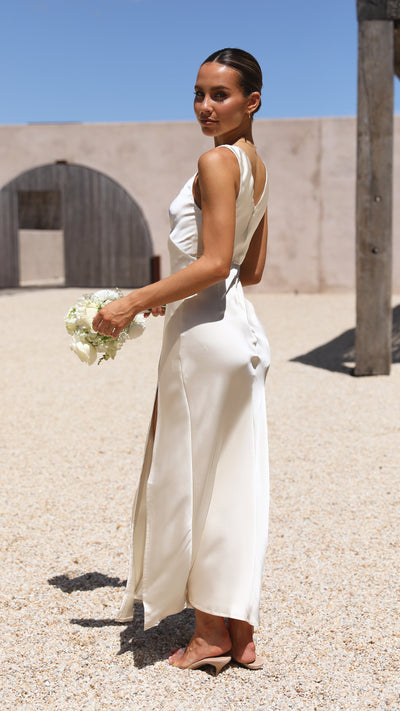 Load image into Gallery viewer, Taylor Maxi Dress - Ivory - Billy J
