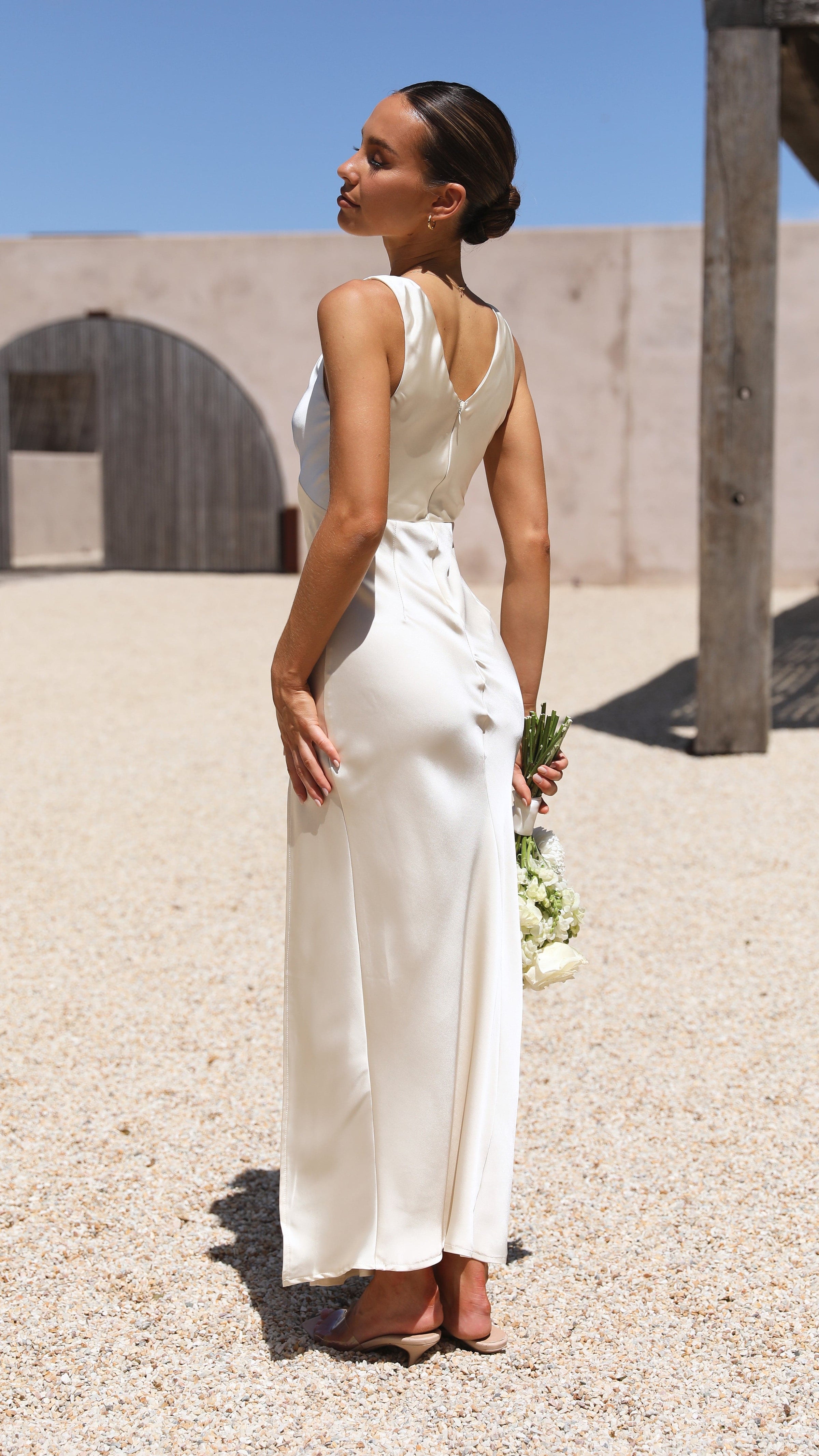 Taylor Maxi Dress - Ivory - Billy J