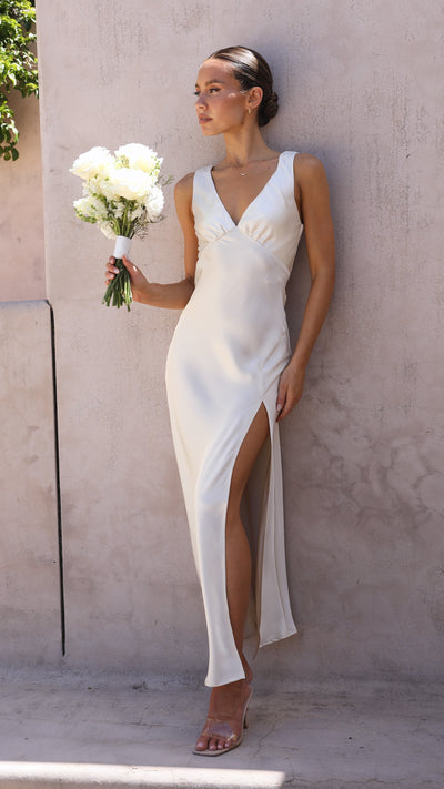 Load image into Gallery viewer, Taylor Maxi Dress - Ivory - Billy J

