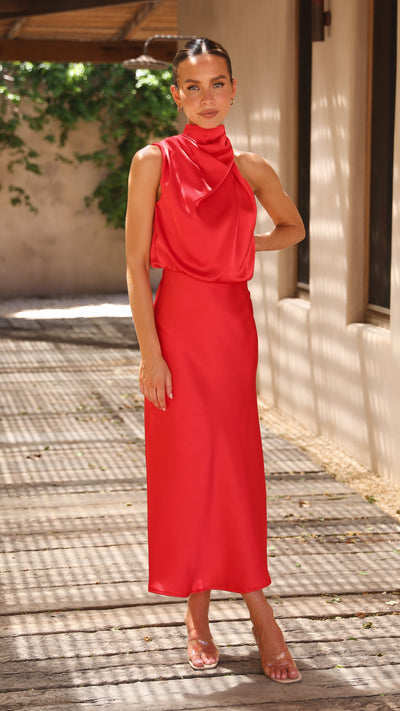 Esther Maxi Dress - Red - Buy Women's Dresses - Billy J