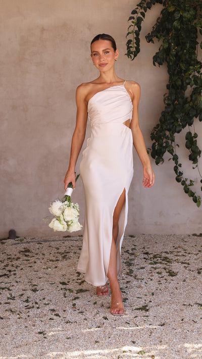 Load image into Gallery viewer, Nyla Maxi Dress - Champagne - Billy J
