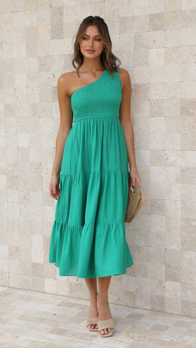 Load image into Gallery viewer, Cassy Midi Dress - Green
