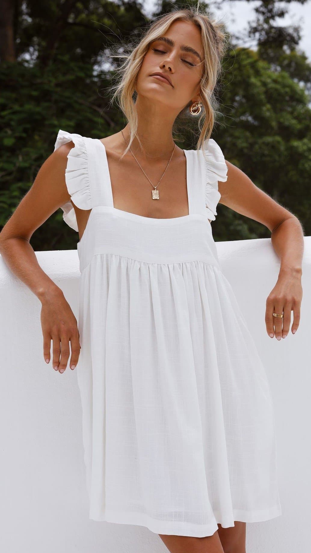 Josifine Dress - White - Billy J