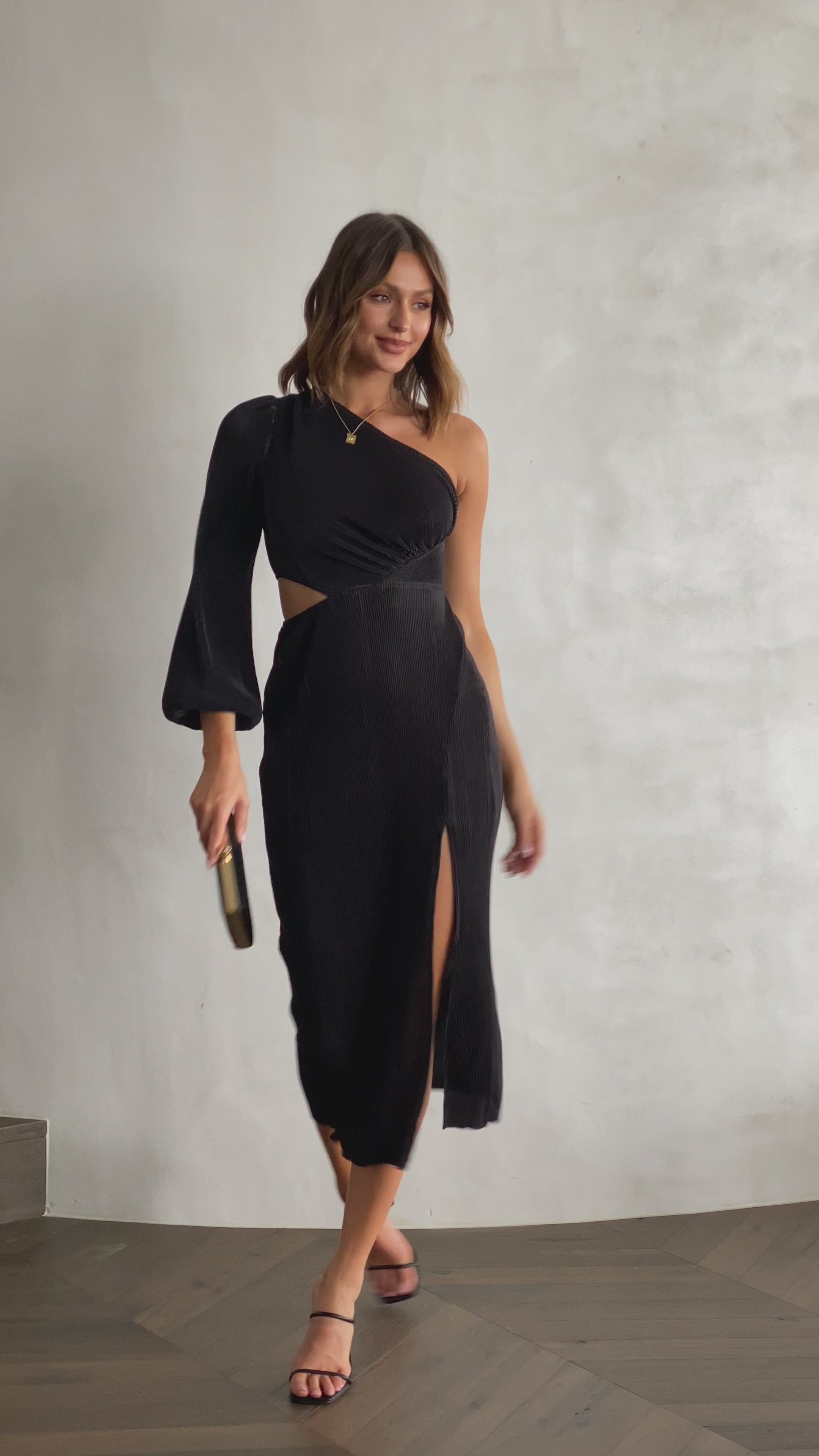 Danika Midi Dress - Black