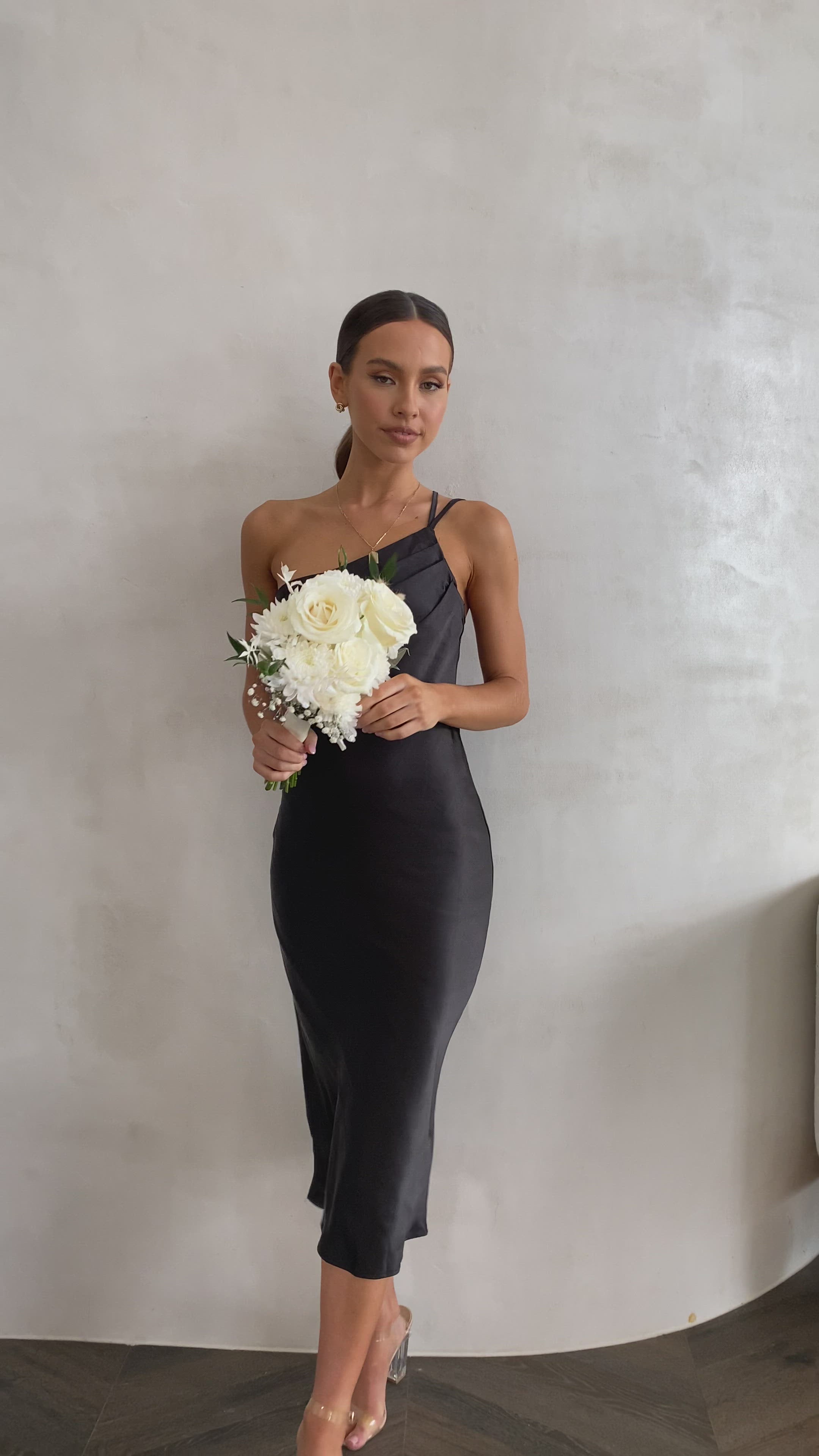 Josephina Midi Dress - Black