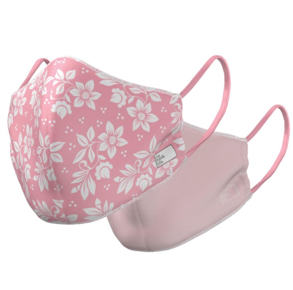 Soft Reversible Face Mask - Pink Blossom