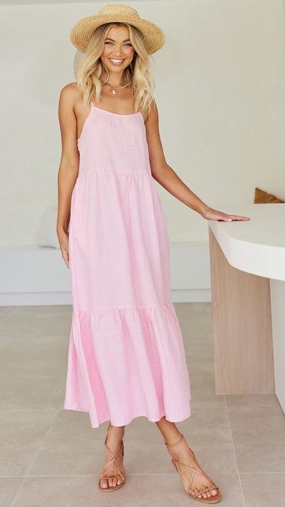 Load image into Gallery viewer, Nico Maxi Dress - Pink - Billy J
