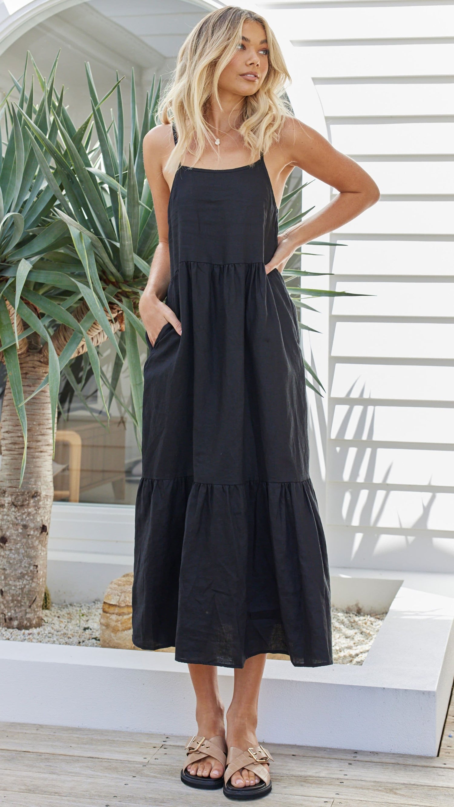 Nico Maxi Dress - Black - Billy J