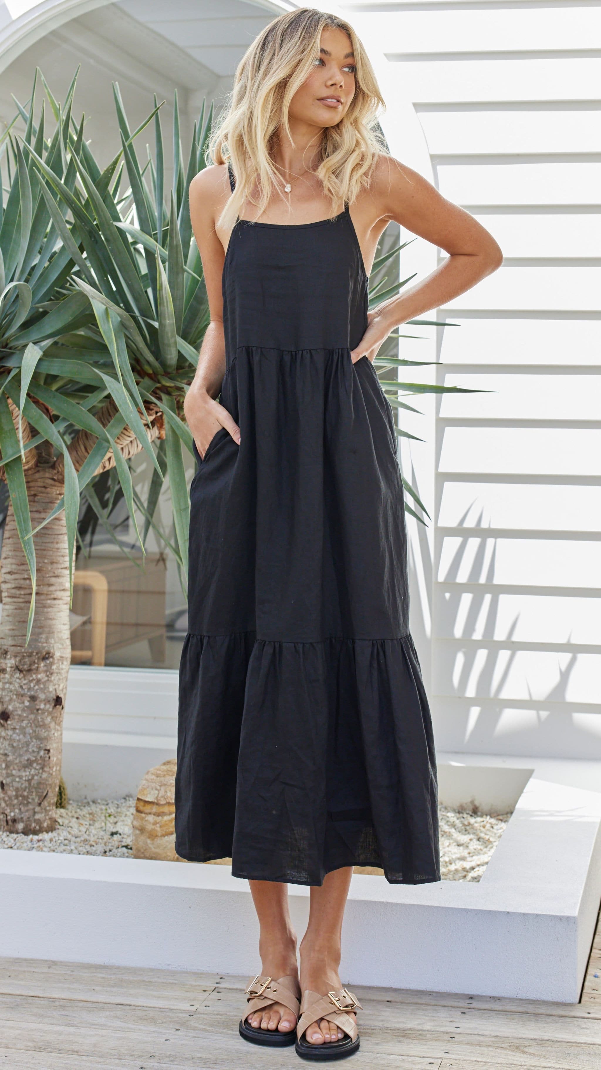 Nico Maxi Dress - Black - Billy J
