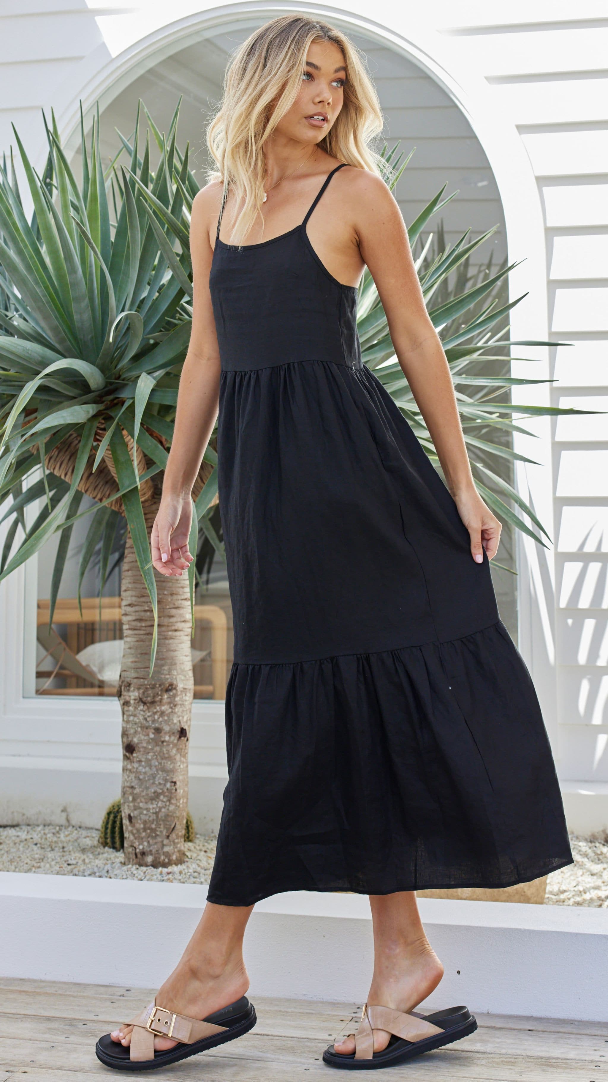 Nico Maxi Dress - Black - Billy J