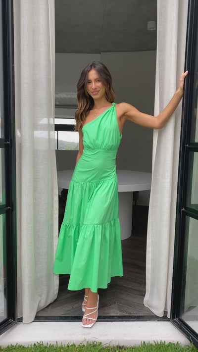 Load and play video in Gallery viewer, Jayma Maxi Dress - Green
