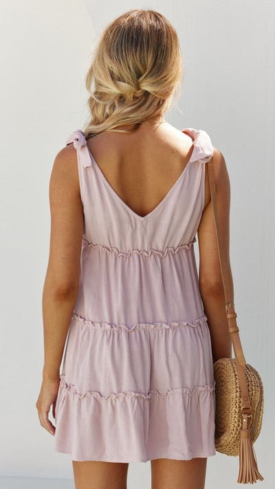 Load image into Gallery viewer, Odessia Mini Dress - Blush
