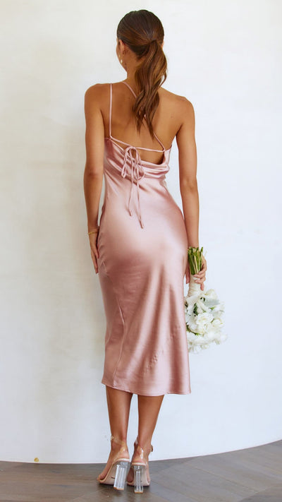 Load image into Gallery viewer, Josephina Midi Dress - Dusty Pink
