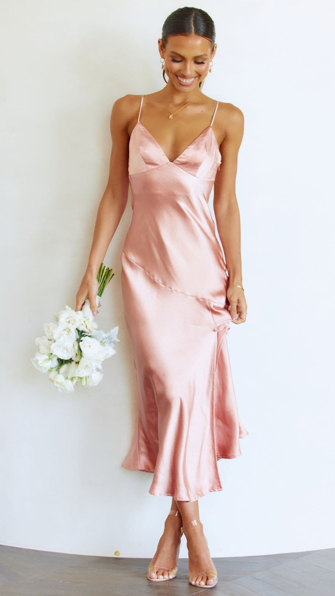 Josie Midi Dress - Desert Rose
