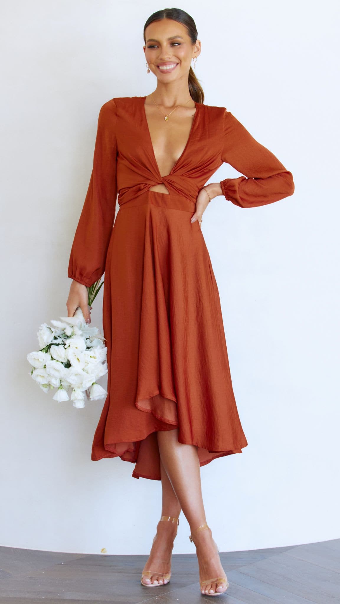 Starry Nights Dress - Rust - Billy J