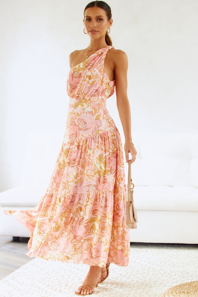 Jayma Maxi Dress - Pink/Orange Floral