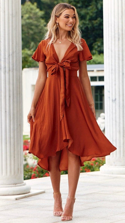 Load image into Gallery viewer, Sunny Daze Dress - Rust - Billy J
