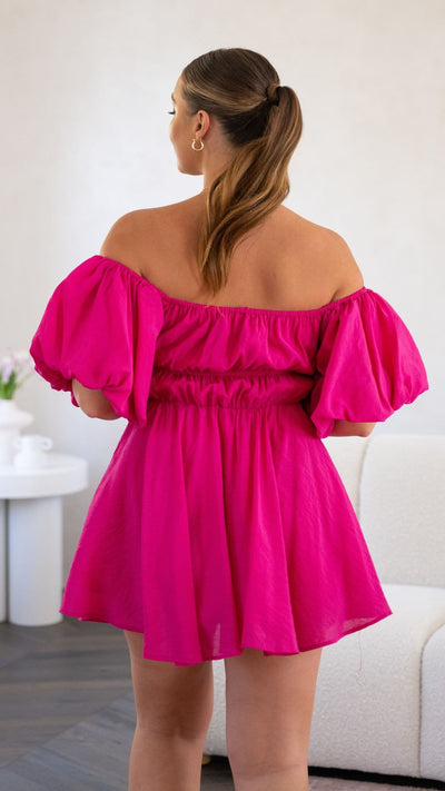 Load image into Gallery viewer, Adi Mini Dress - Hot Pink
