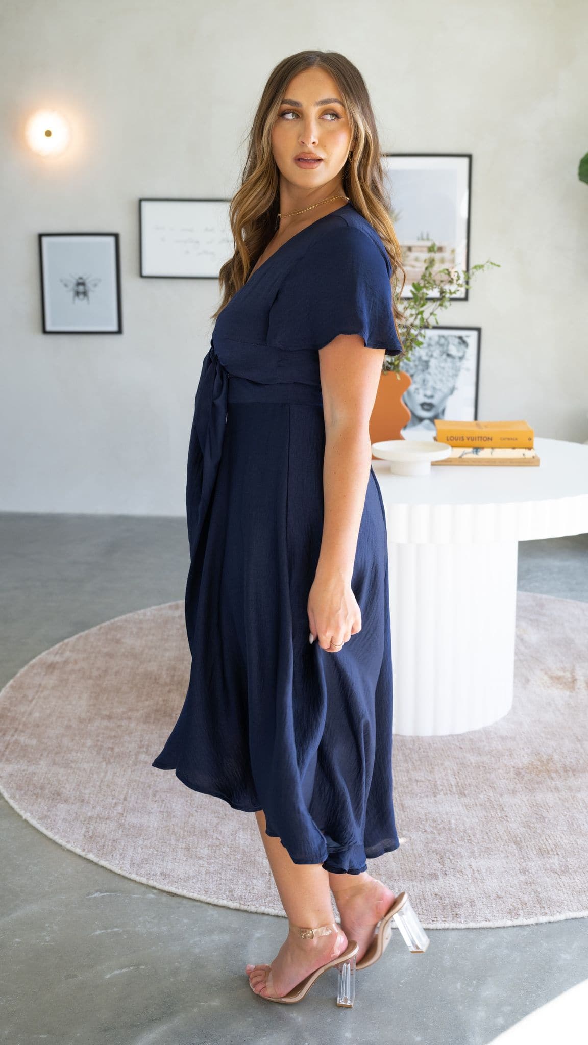 Sunny Daze Dress - Navy - Billy J