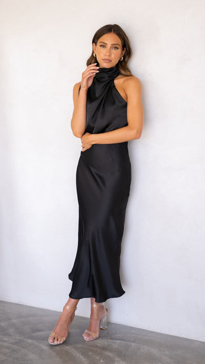 Load image into Gallery viewer, Esther Maxi Dress - Black - Billy J
