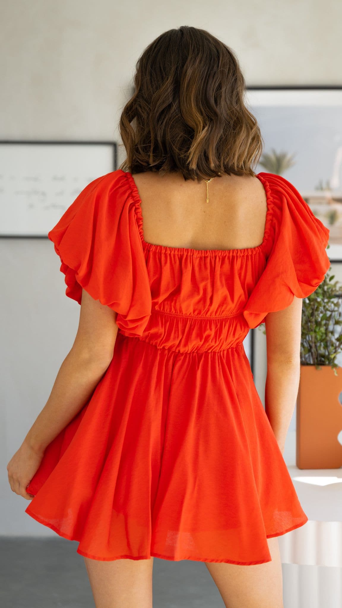Adi Mini Dress - Orange