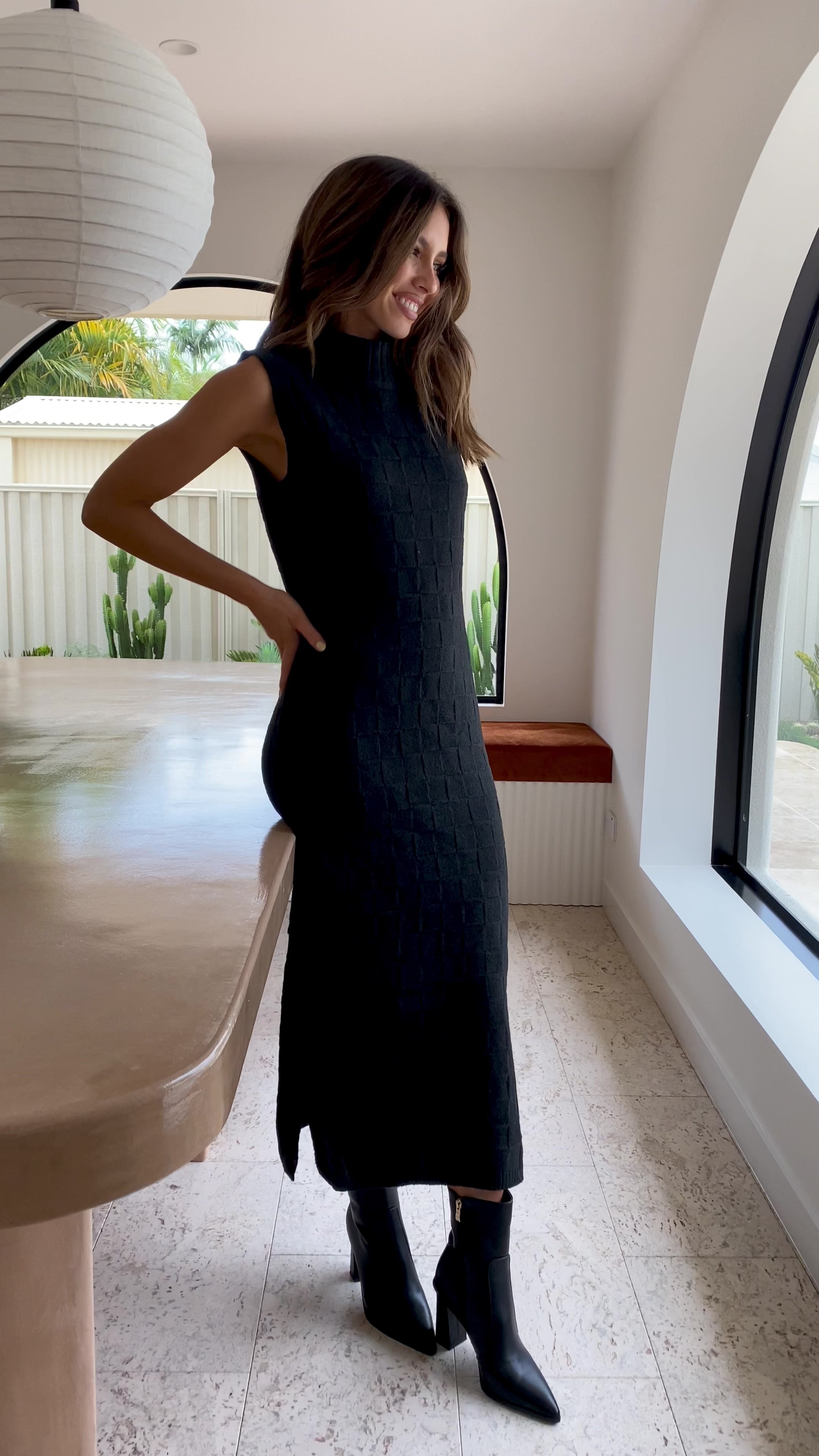 Eleanor Knit Dress - Black