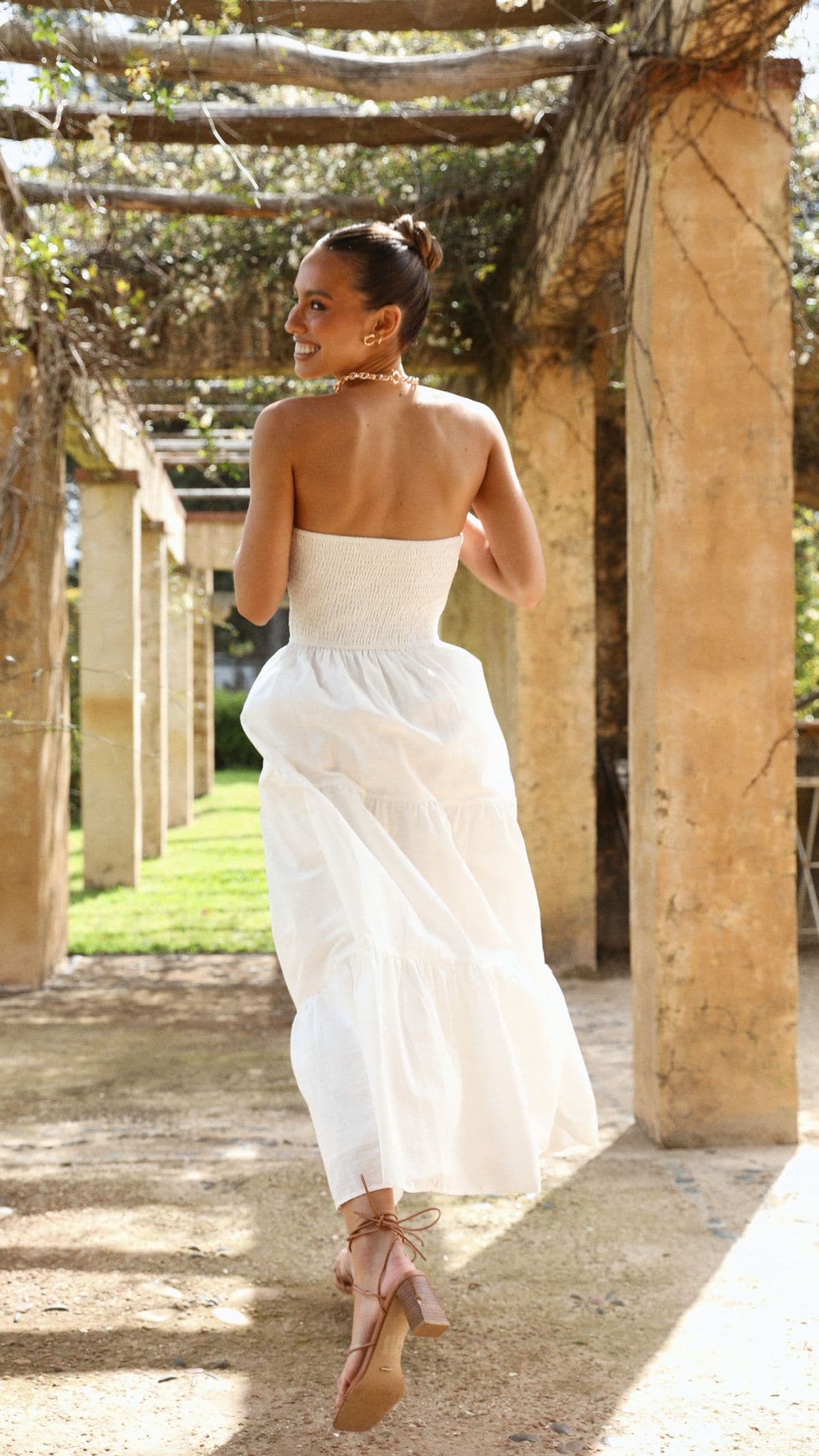 Brooke Maxi Dress - White - Billy J